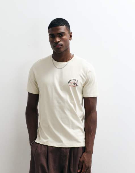 Wrangler – Gräddvit t-shirt med litet tryck - view 1