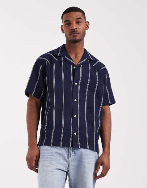 Wrangler – Granatowa koszula letnia z krótkimi rękawami - view 1