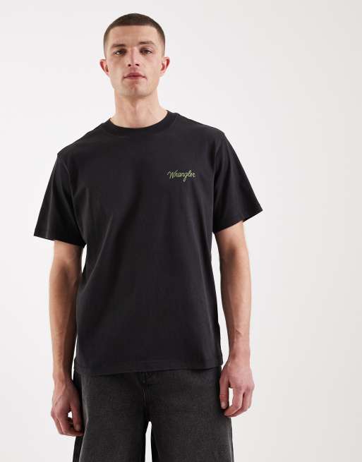 Wrangler – Granatowy T-shirt z grafiką, 3 z 5