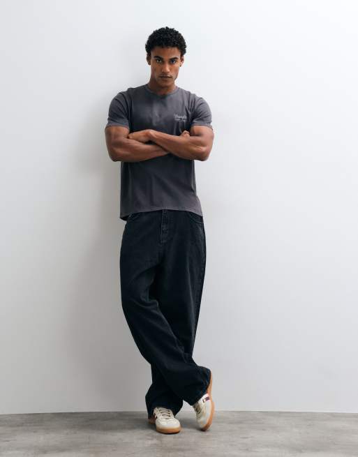 Wrangler graphic print t-shirt in charcoal, 3 of 5