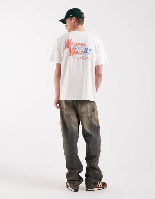 Wrangler graphic tee in white, 2 of 5