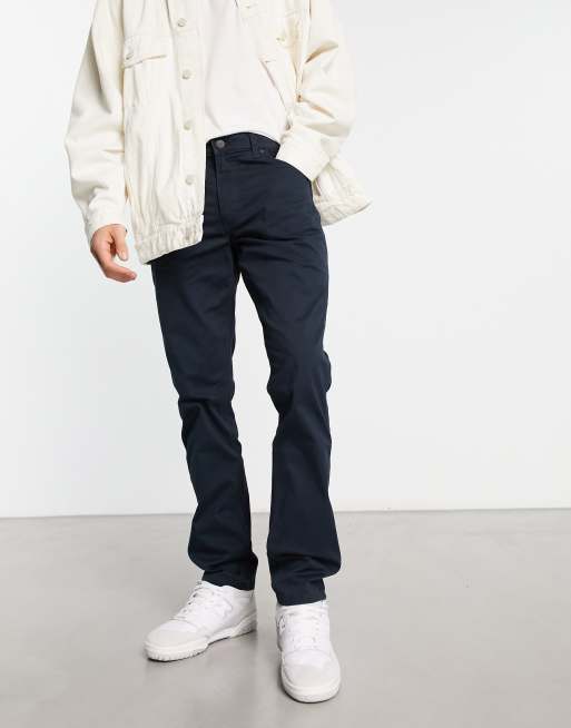 Wrangler - Greensboro - Blå chionos i regular fit, 4 af 4