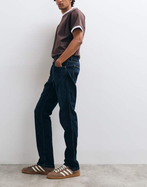 Wrangler Greensboro jeansy denim o prostych nogawkach w kolorze indigo blue, 3 z 5