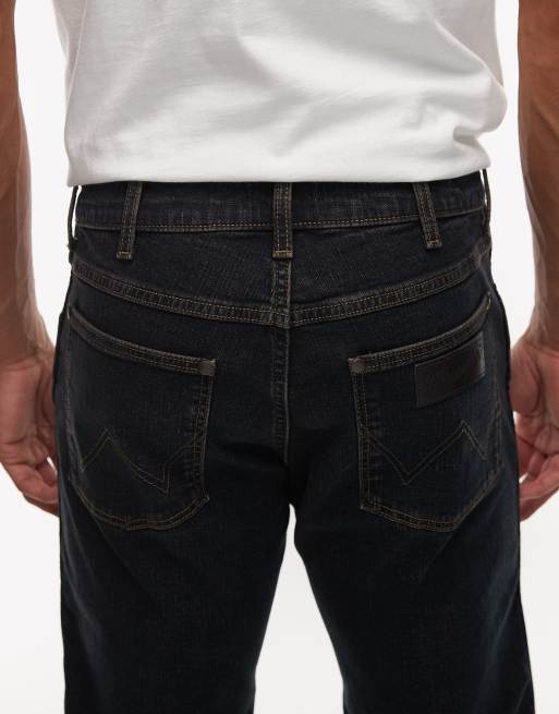 Wrangler - Greensboro - Rechte jeans in vintage donkerblauw, 5 van 5