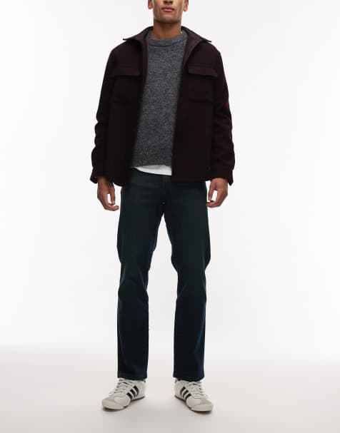 Wrangler Greensboro straight jeans in indigo coated - view 1