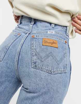 wrangler high rise jeans for women