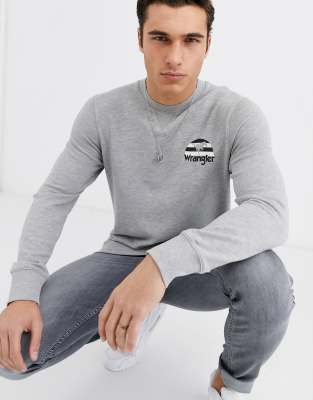 wrangler crew neck sweatshirt