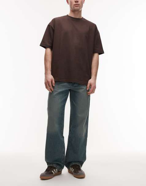 Wrangler – Jasnoniebieskie sprane jeansy o prostym luźnym kroju - view 1