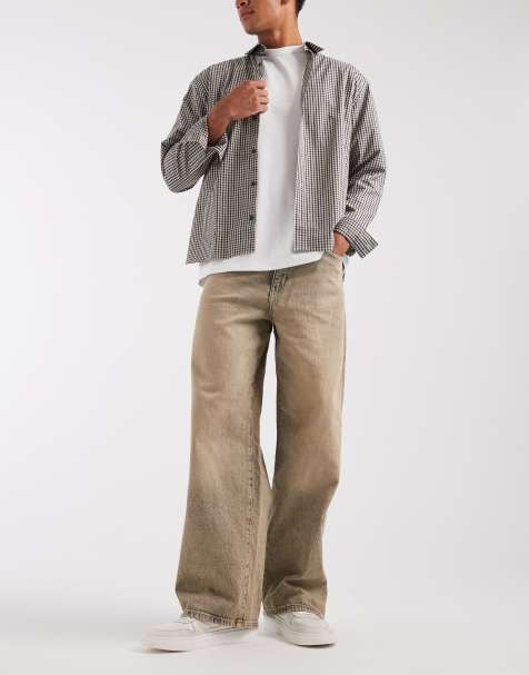 Wrangler - Jean baggy - Taupe délavé - view 1