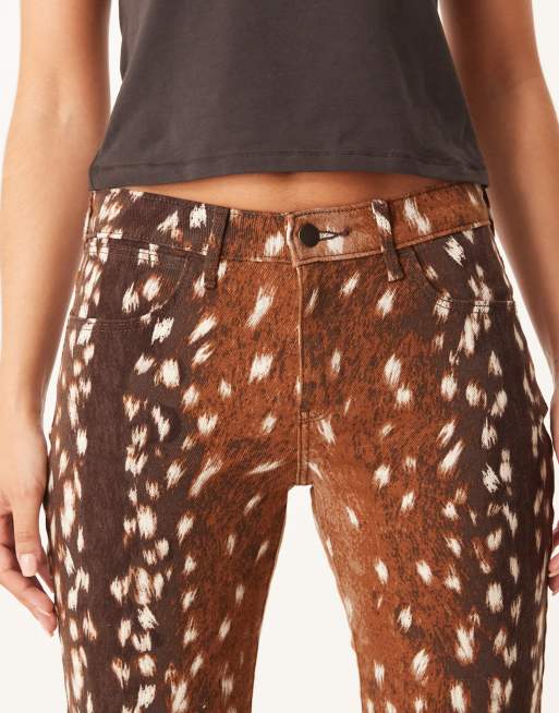 Wrangler - Jean bootcut à imprimé daim, 5 de 5