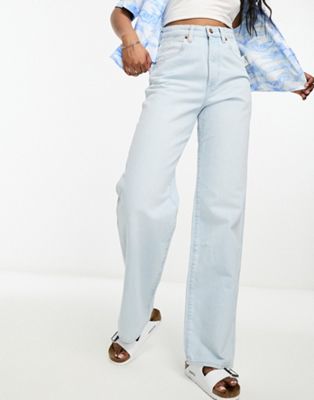 Wrangler straight fit jeans in light wash blue - ASOS Price Checker