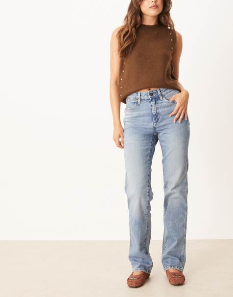 Wrangler - Jean droit - Bleu clair délavé - view 1
