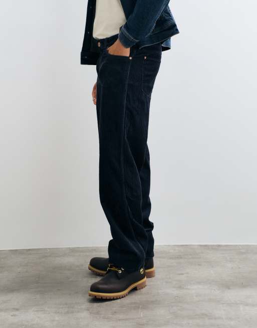 Wrangler jeans a gamba dritta ampi con lavaggio indaco scuro, 4 di 5