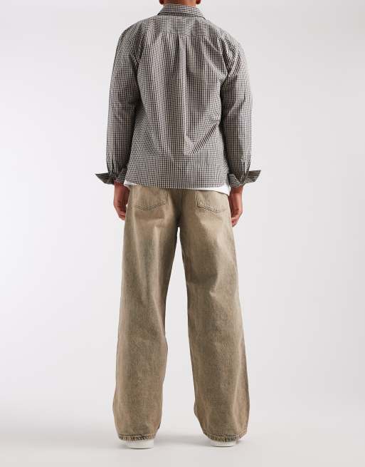 Wrangler - Jeans ampi lavaggio stone wash, 2 di 5