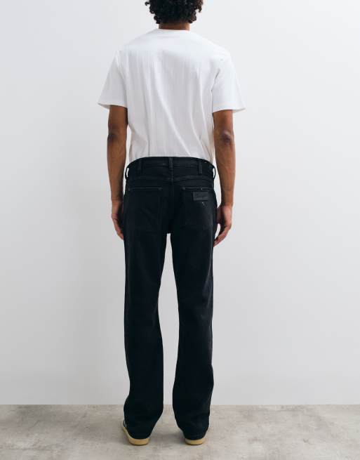 Wrangler jeans en denim Greensboro coupe droite délavage noir, 2 de 5