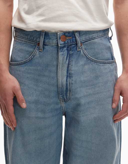 Wrangler - Jeans i lys vask i poset pasform, 4 af 5