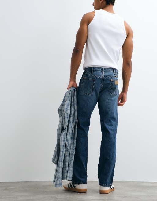 Wrangler jeans in denim a gamba dritta 13mwz lavaggio medio, 2 di 5