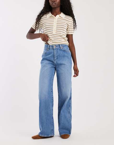 Wrangler jeans Joey w średnim odcieniu niebieskiego - view 1