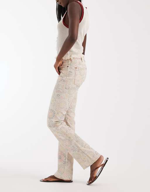 Wrangler – Jeansy bootcut w kwiatowy wzór, 3 z 5