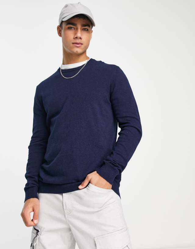 Wrangler knit sweater in navy