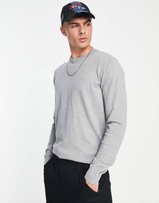 Wrangler knitted jumper in grey