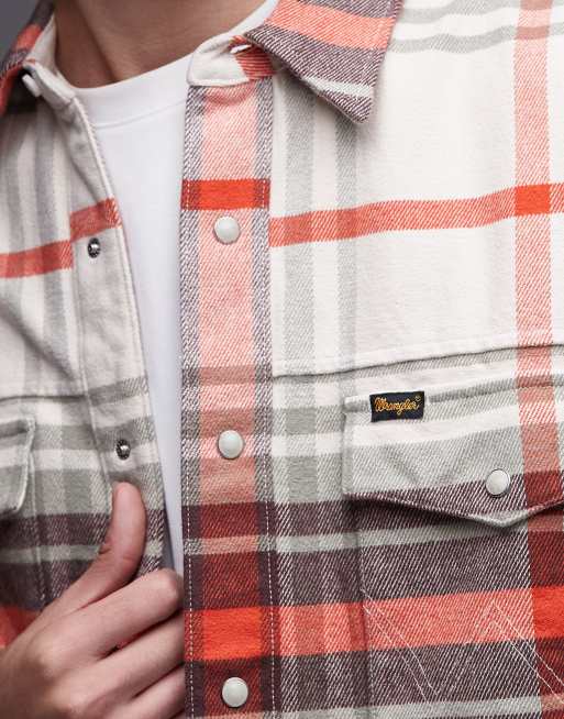 Wrangler – Koszula w kowbojskim stylu w czerwono-białą kratę, 5 z 5
