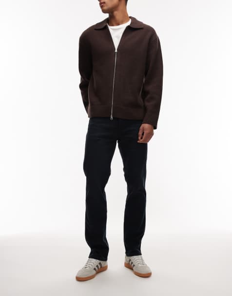 Wrangler Larston slim taper jean in washed black
