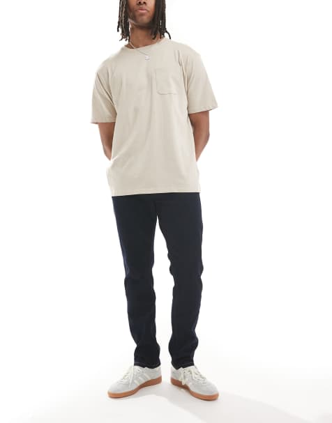 Wrangler - Larston - Jean slim fuselé - Bleu foncé - view 1