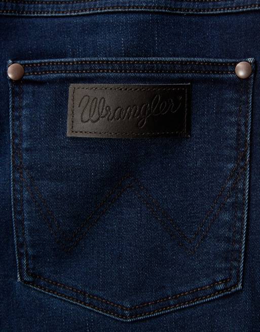 Wrangler – Larston – Mellanblå, avsmalnande jeans med smal passform, 6 av 7