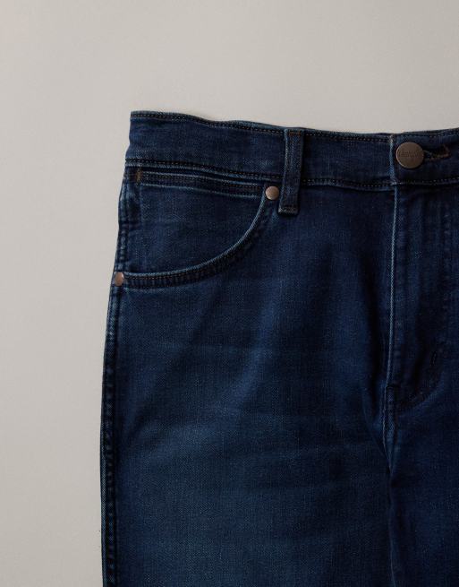 Wrangler – Larston – Mellanblå, avsmalnande jeans med smal passform, 7 av 7