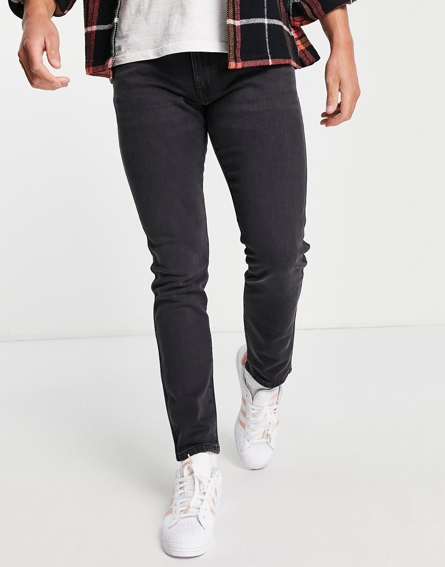 Wrangler Larston slim fit jeans-Black