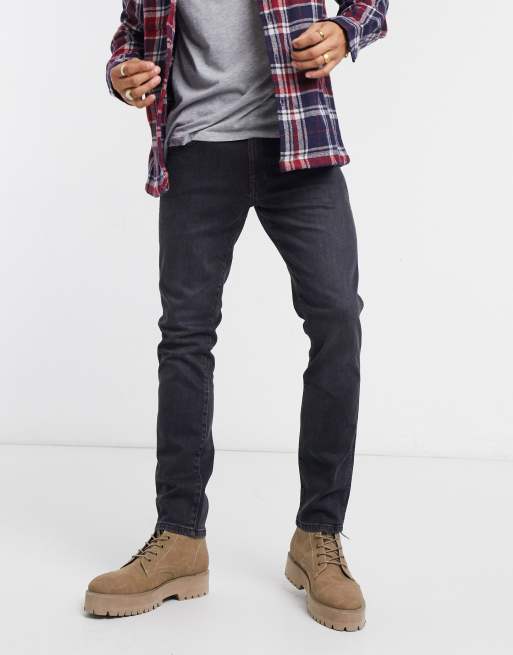 Men's Larston Slim Tapered Jean in Washed Grey