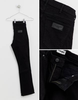 wrangler larston jeans black