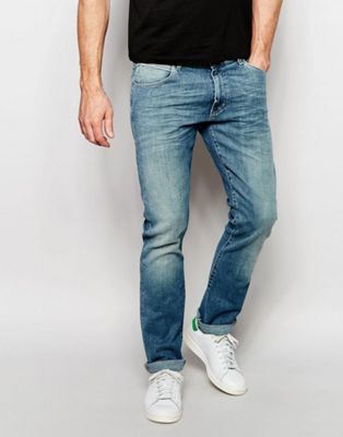 wrangler larston slim tapered jeans
