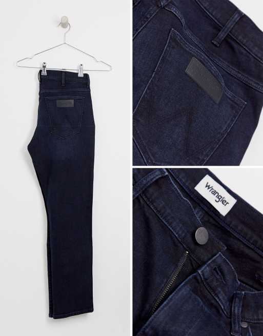 Wrangler - Larston - Sorte tapered jeans i smal pasform, 4 af 4