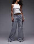 [Wrangler] Wrangler lightweight wide leg jeans in washed acid blue W31 L32 Dawn Due