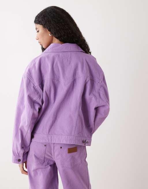 Wrangler – Ljuslila jeansjacka i cowgirlstil, 4 av 4
