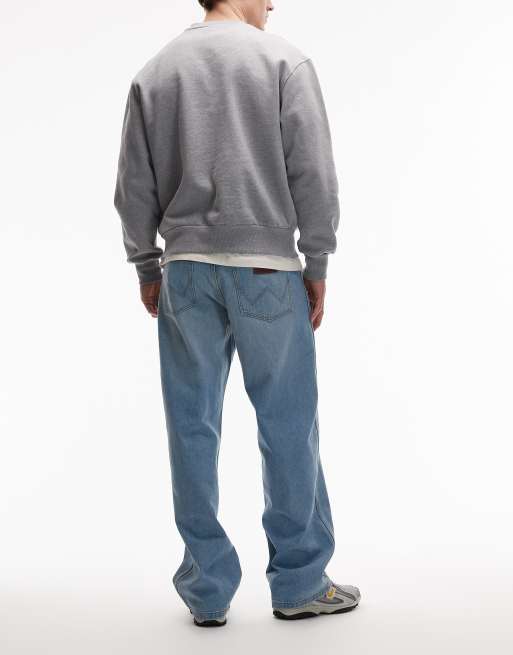 Wrangler – Lockere, gerade geschnittene Mom-Jeans in heller Waschung, 3 von 5
