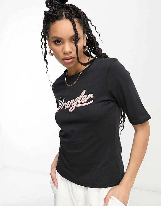 Wrangler - logo t-shirt in black