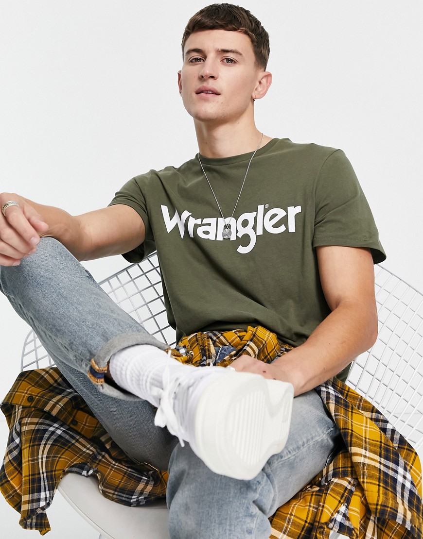 Wrangler logo t-shirt-Green