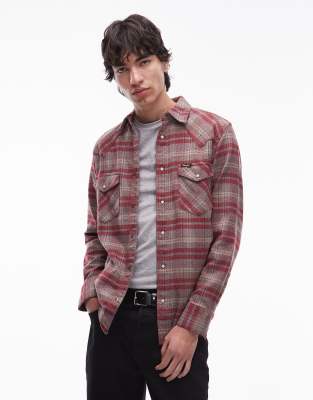 Red Western Long Sleeve Shirt 42956 main image 0