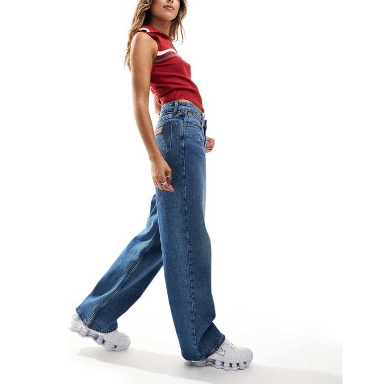 Wrangler Jeans Donna Mid Rise Loose Straight – Vestibilità Larga E Comoda Con Denim Elasticizzato - 2