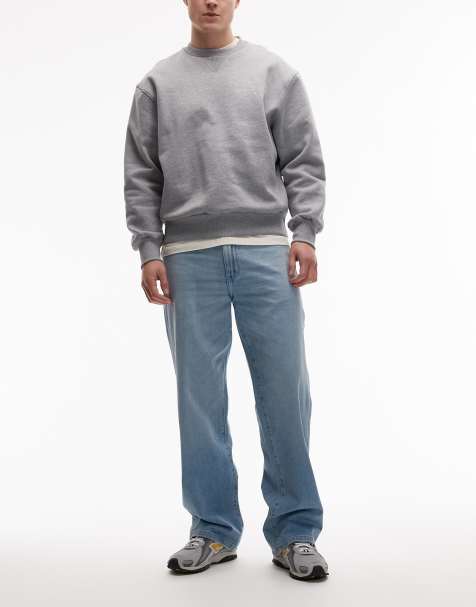 Wrangler loose straight fit jeans in light wash - view 1