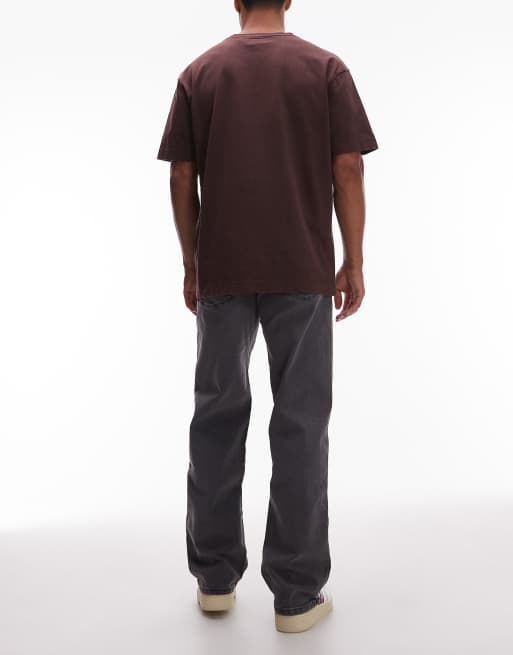 Wrangler - Losse jeans met rechte pasvorm in zwart met wassing, 2 van 5