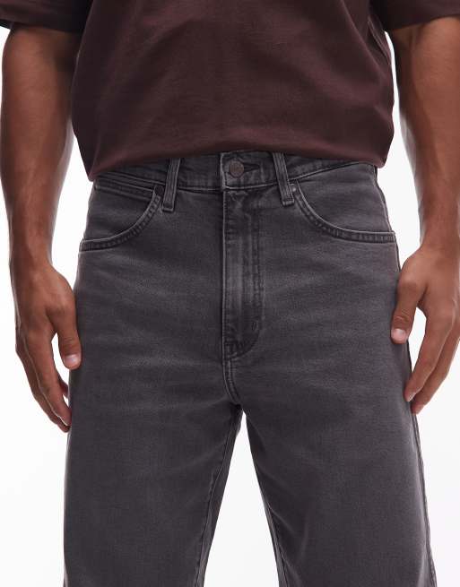Wrangler - Losse jeans met rechte pasvorm in zwart met wassing, 4 van 5