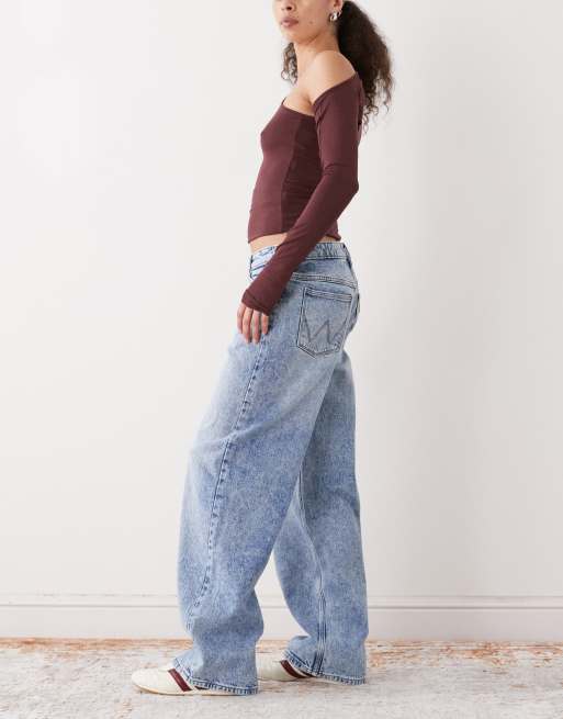 Wrangler - Losse rechte jeans met halfhoge taille in lichte wassing, 3 van 5