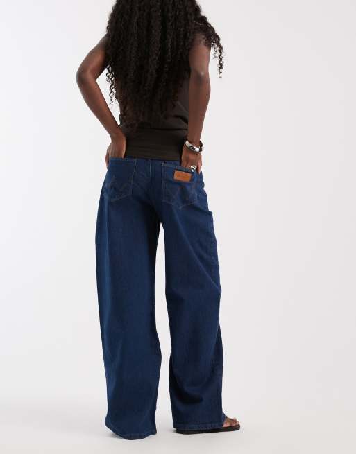 Wrangler lr ultra barrel w ciemnoniebieskim denimie, 3 z 5