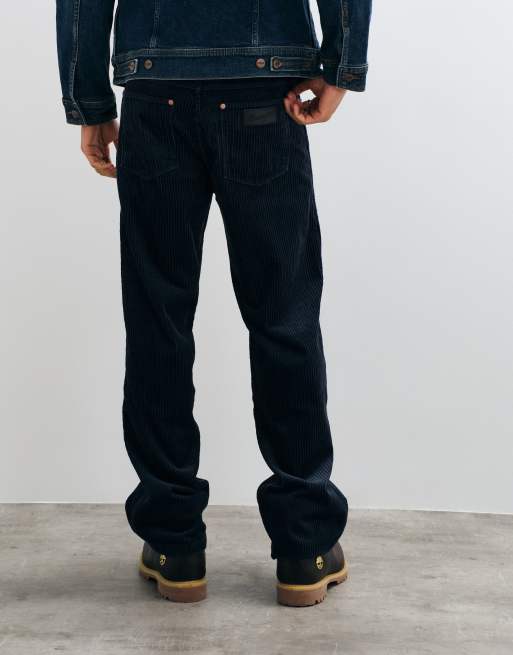 Wrangler løstsiddende jeans med lige ben i mørk indigovask, 5 af 5