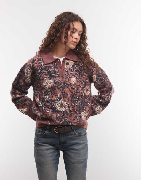 Wrangler maglione polo floreale rosa - view 1