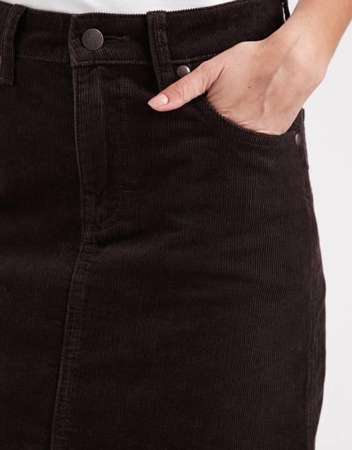 Wrangler maxi skirt in brown, 5 of 5